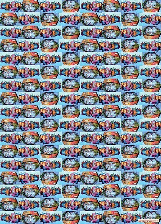 Valparaíso, Puerto de Santiago: eng an eng reihen sich die zahlreichen Hügel um den Meeressaum, in dessen Zentrum der geschäftige Industriehafen und dicke Frachter liegen. Die Stadt hat durch das Nebeneinander von Armut, gepflegtem Ambiente und Verfall ein herbes Flair und beeindruckt durch unendliche Treppen, Ziehpfade, Standseilbahnen und Häuser, die sich mit unsichtbaren Tatzen Halt in den oft steilen Hangabbrüchen suchen. Fröhliches Treiben also treppauf, treppab, das mit bunt getünchten Häusern und phantasievollen StreetArt-Bildern am Wegesrand zu ausgiebigen Erkundungsgängen animiert. Wir empfehlen das Hotel Bristol auf dem Cerro Concepción zum Ausruhen und das gleichnamige Restaurant zur abendlichen Einkehr mit Terrasse und Blick auf den Pazifik. Geschenkpapier Chile Street Art