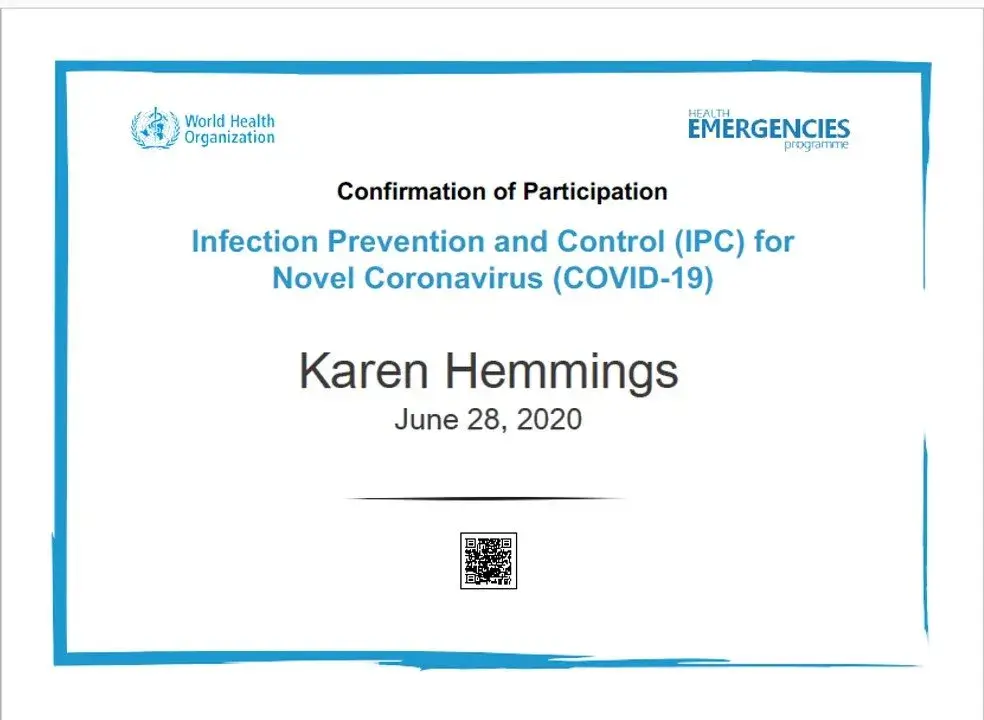 Covid 19 Training Certificate