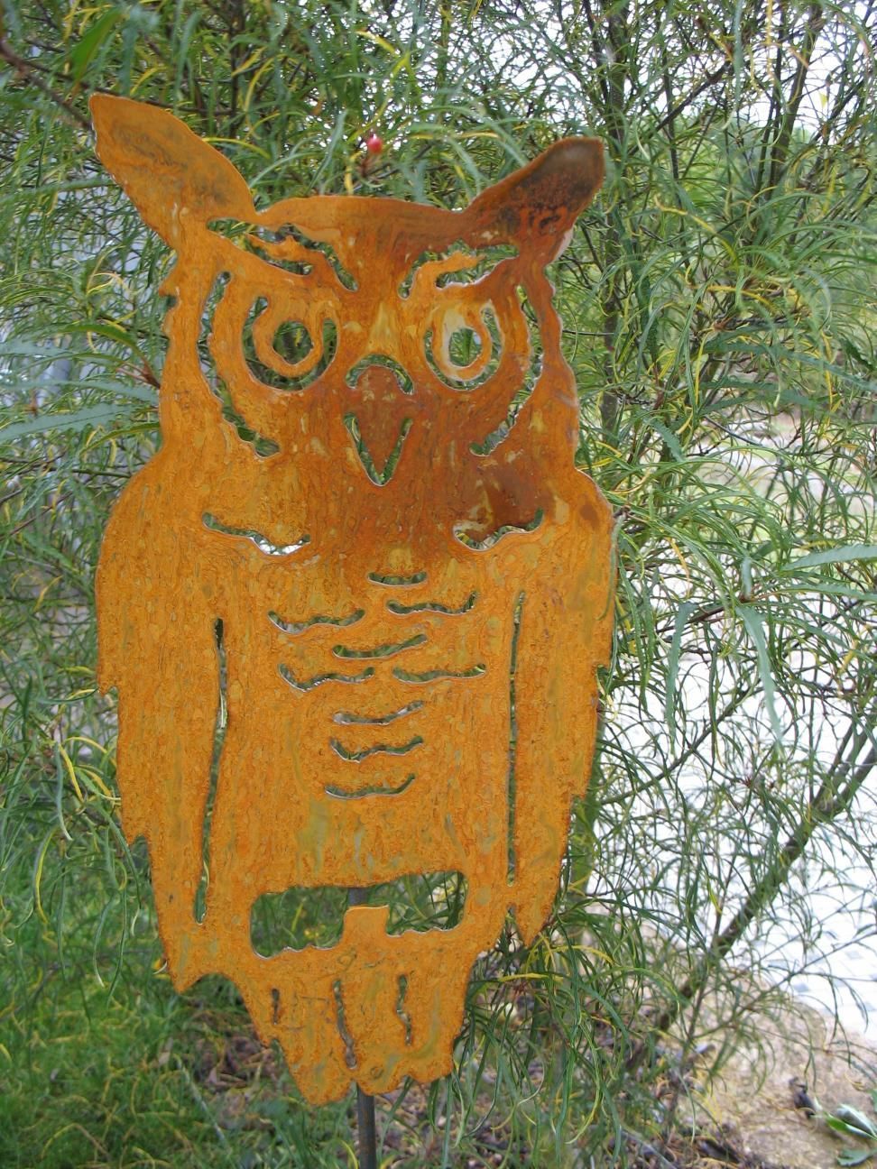 Cortenstahl Eule groß