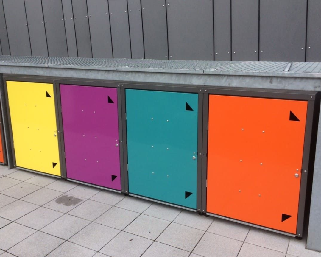 Metall Kinderwagengarage farbig pulverbeschichtet