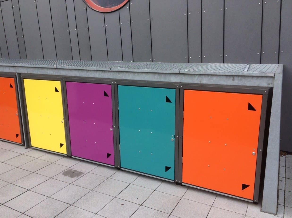 Kinderwagengarage Metall farbig beschichtet