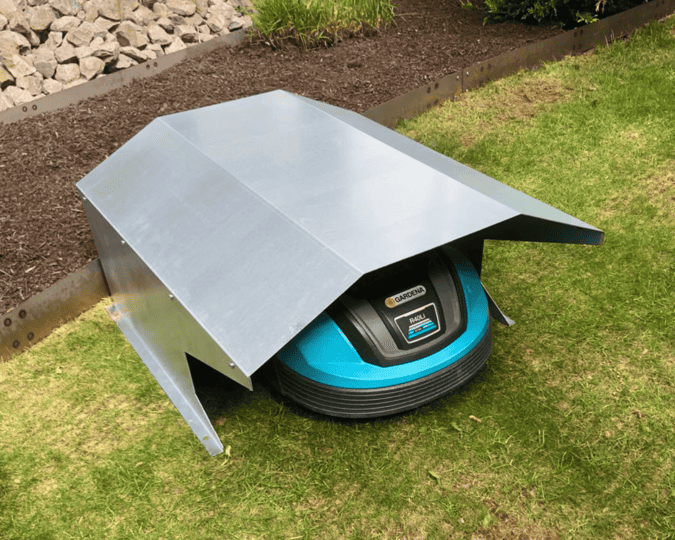 Mähroboter Garage Metall verzinkt