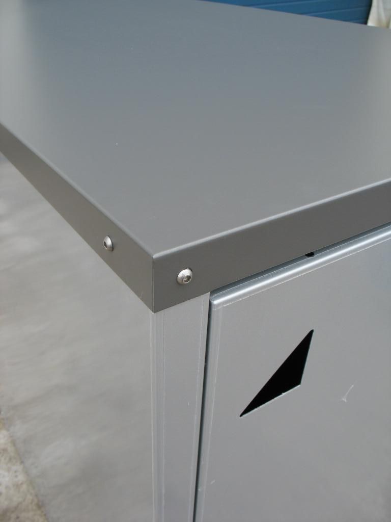 Dach Metall Fahrradgarage dunkelgrau pulverbeschichtet