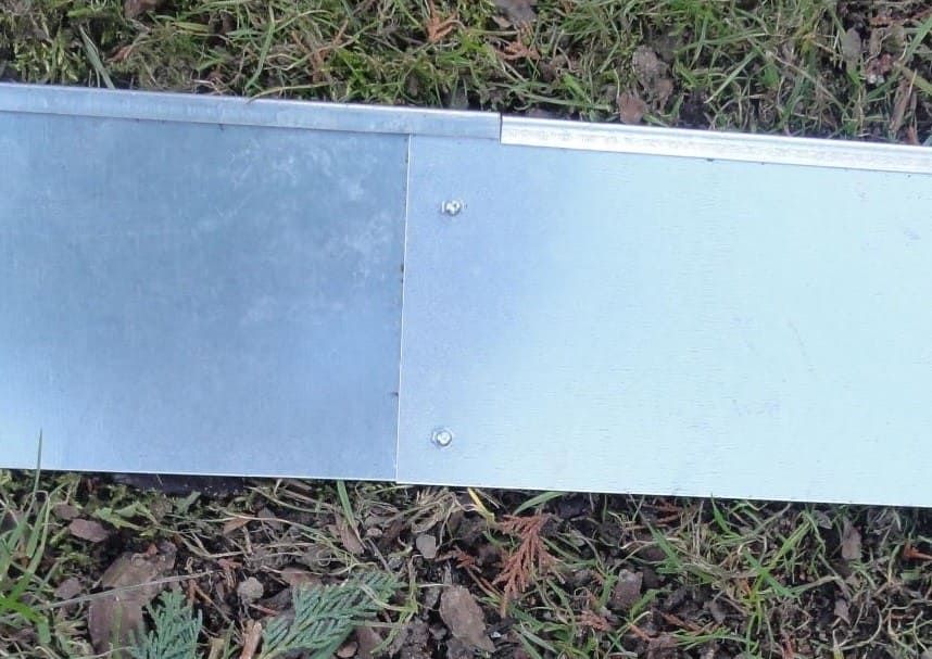 Metall Rasenkante verzinkt Verbindung