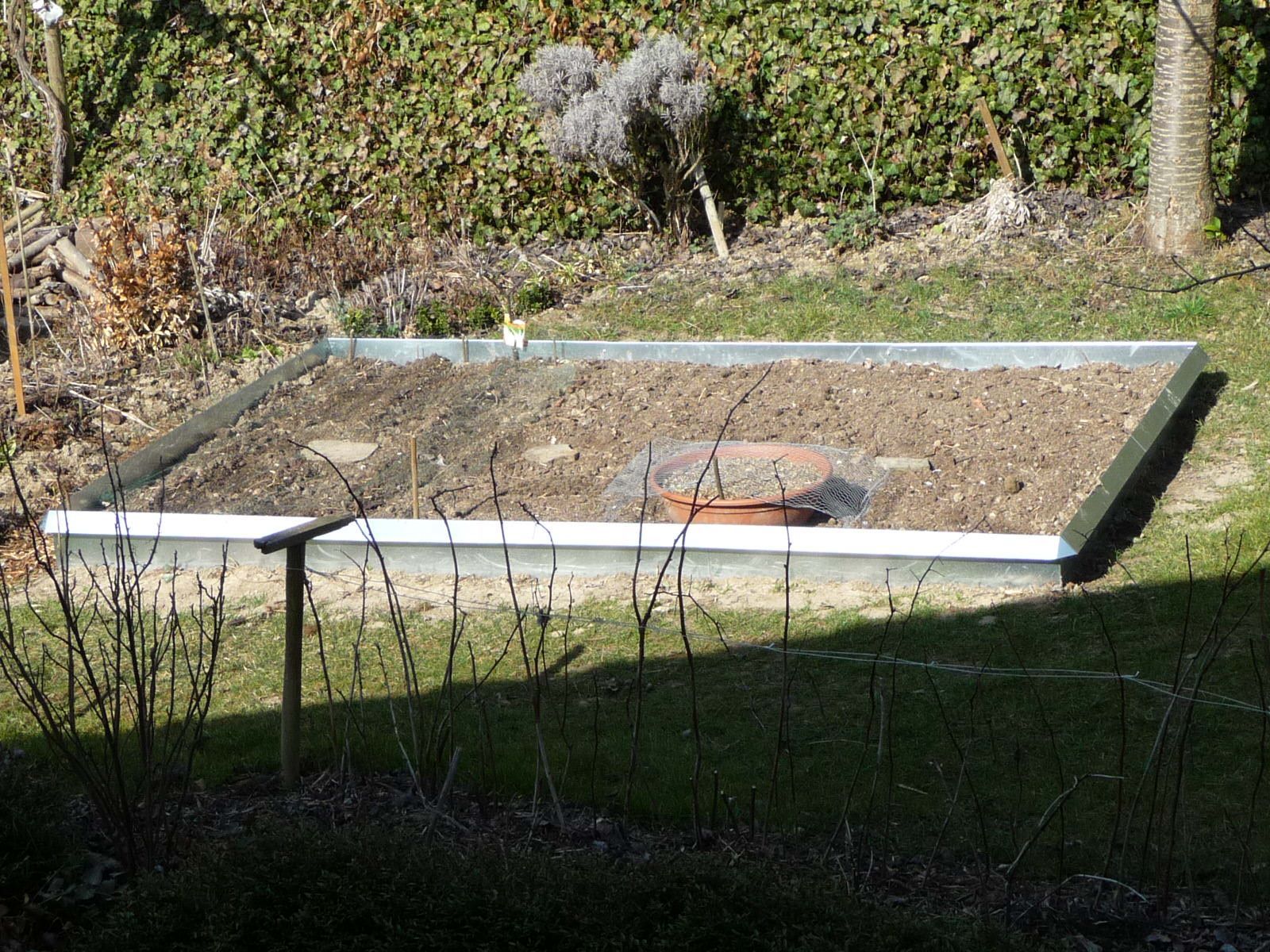 Metall Schneckenschutz verzinkt im Beet