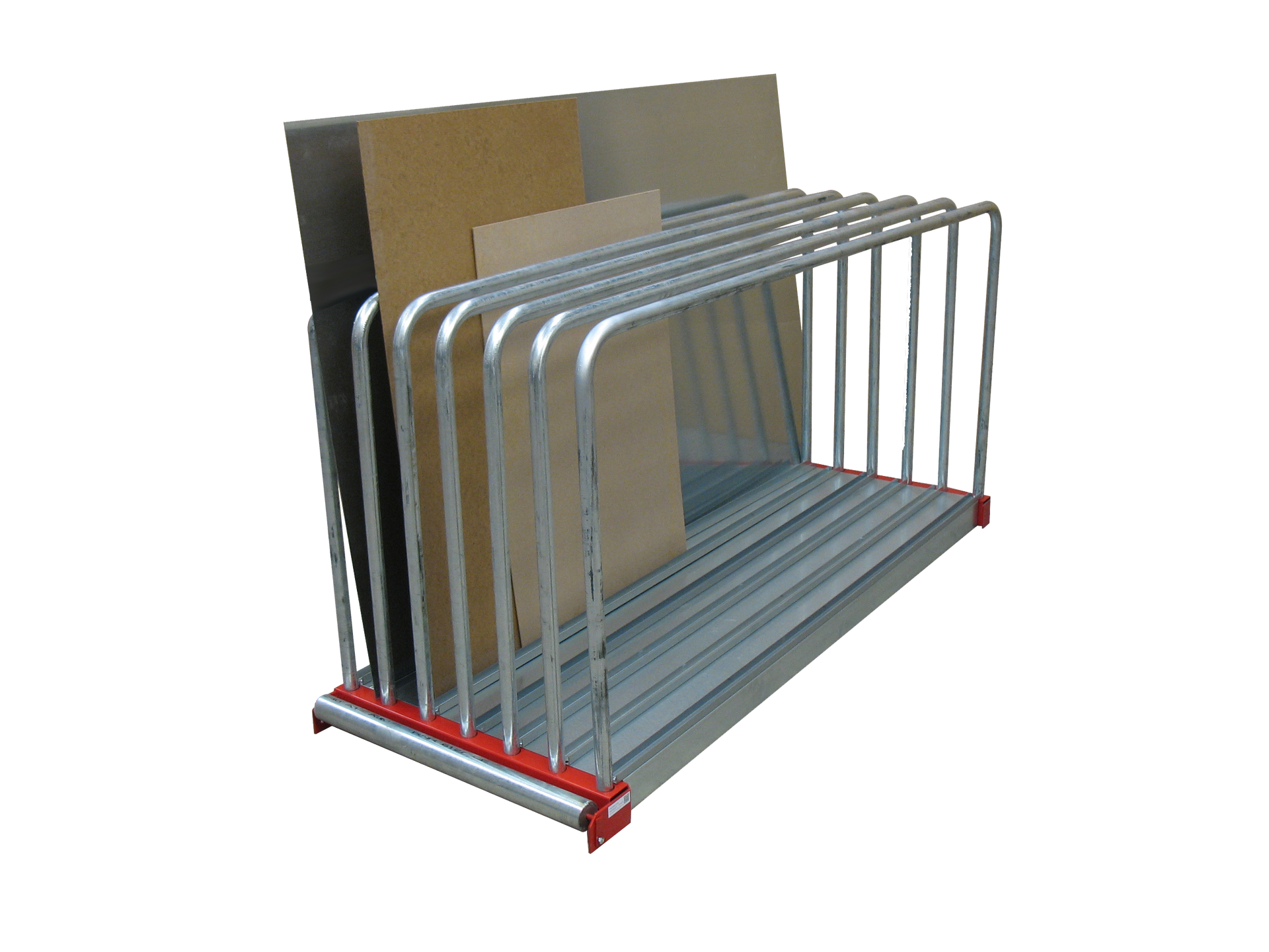 Tafelregal mit gebogenen Rundrohren