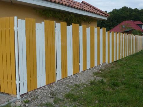 Gartenzaun Metall beschichtet unterschiedliche Höhen