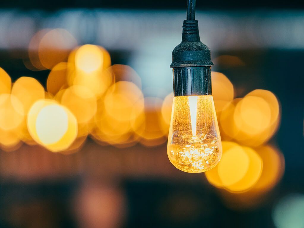 Eine Lampe