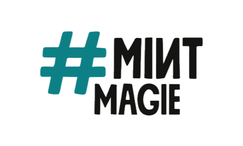 MINT Magie Knopf mit Link zur Webseite MINT Magie Knopf