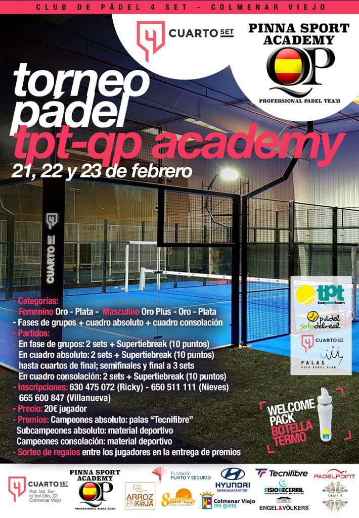 Torneo Pádel QP Acedemy 4set