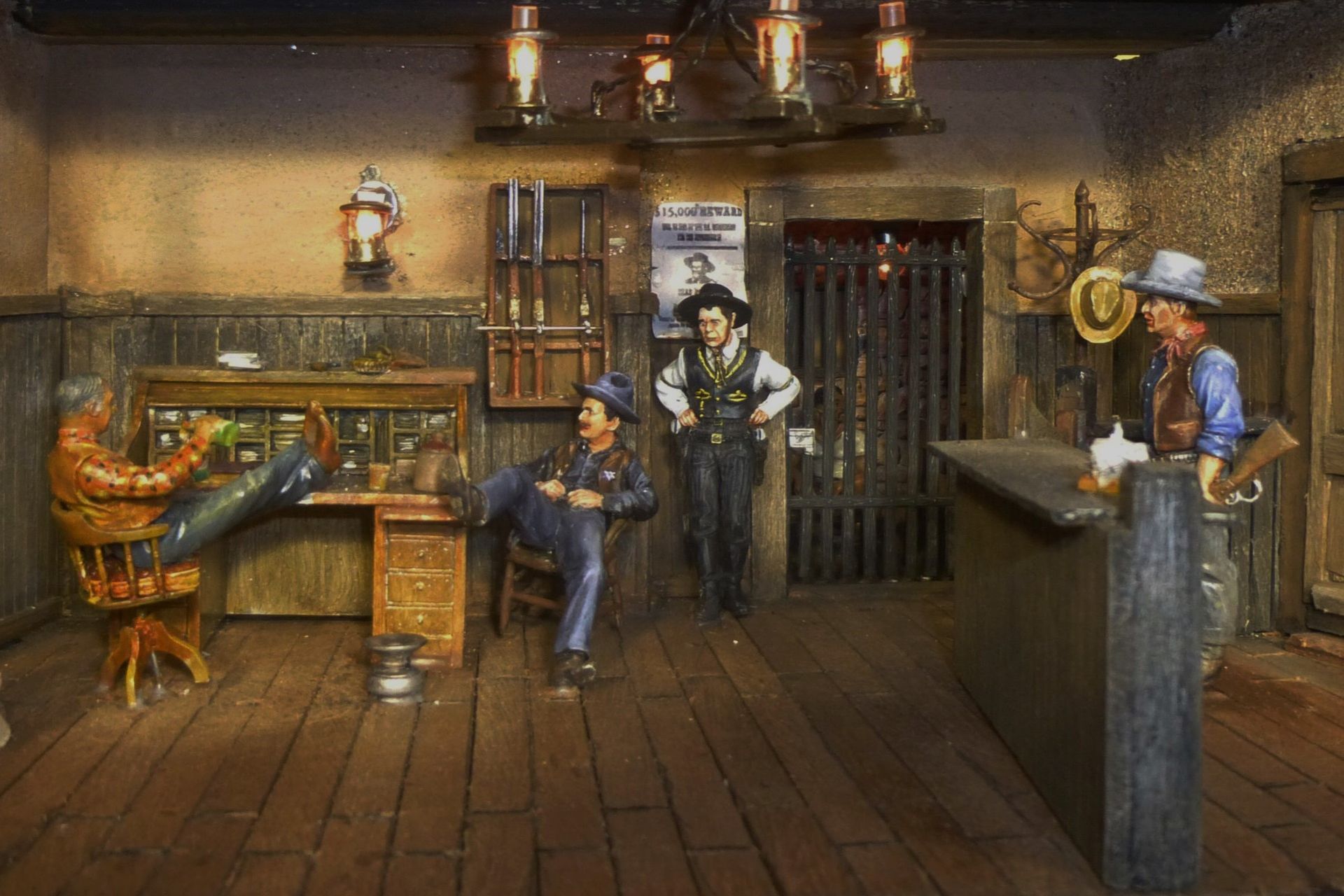 Diorama: Gefängnis im Wilden Westen