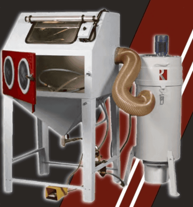 Injector blasting machine