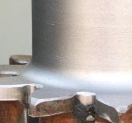 surface blasted with Illuminar blasting media