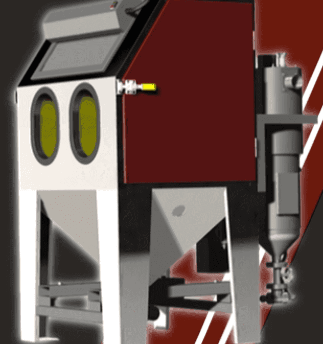 Hand blasting system / Pressure blasting technology