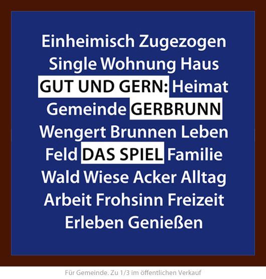 Gut und gern: Gerbrunn | Das Spiel (zur Gemeinde)