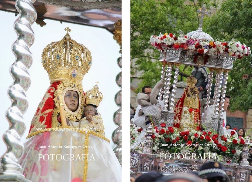 la virgen de la cabeza en romeria
