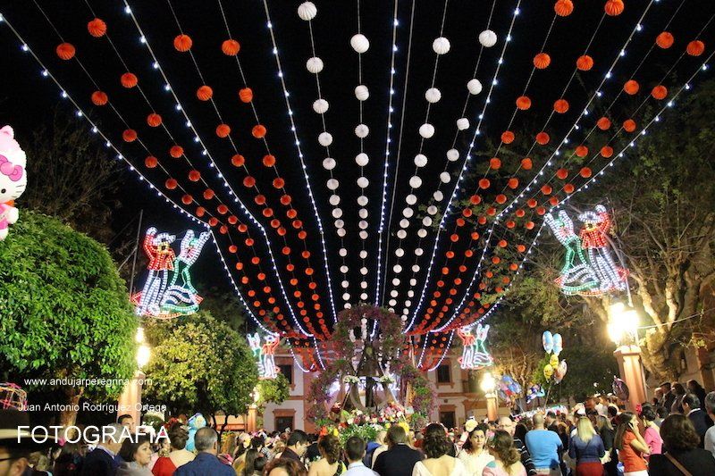 luces de romeria en andujar