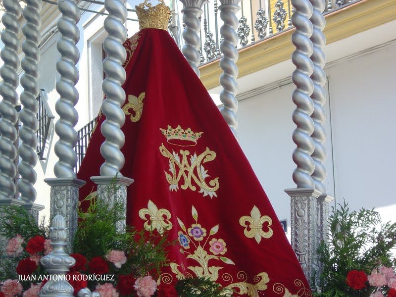 manto virgen de la cabeza Arjona