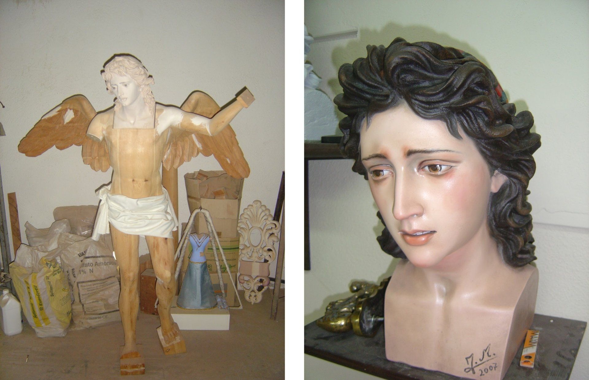 ángel realizado por el imaginario Jose miguel tirao carpio