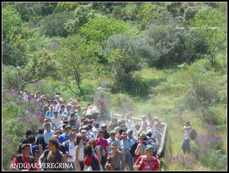 Traslado Virgen Andújar Santuario La Virgen en la cuesta del madrono