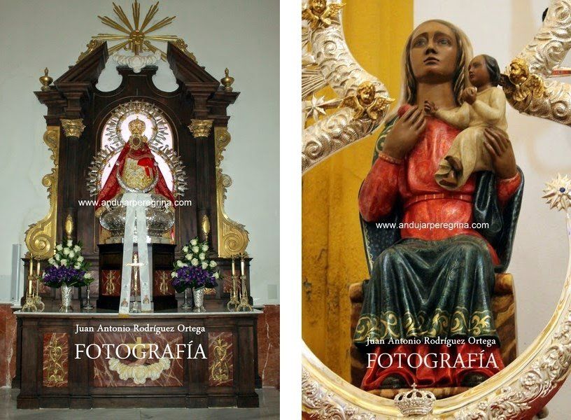 La Morenita en su altar en Torredelcampo coronacion liturgica virgen cabeza torredelcampo