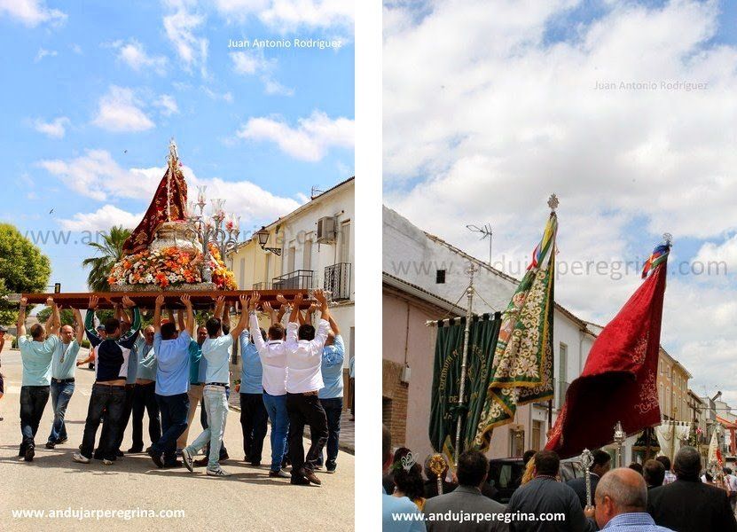 Ándenos en la procesión de la Morenita ándenos procesión morenita Villanueva