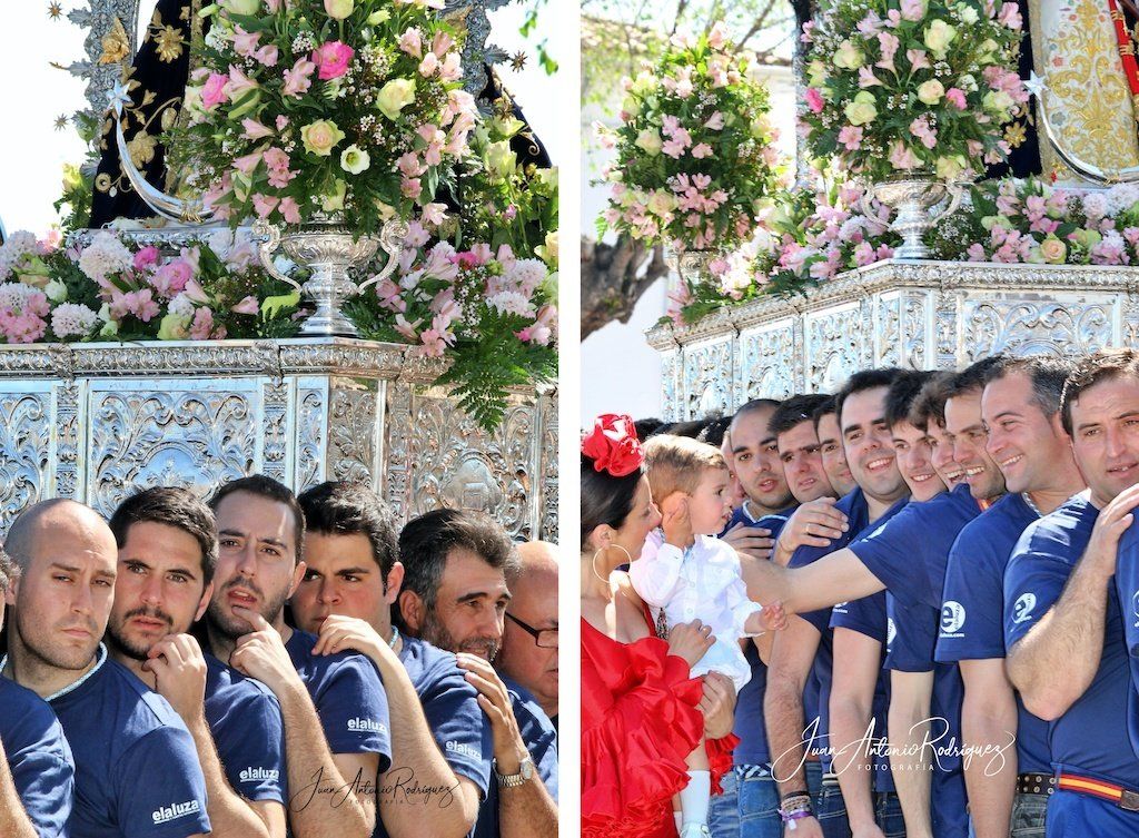 Los anderos procesionando a la Virgen anderos abril virgen cabeza el carpio