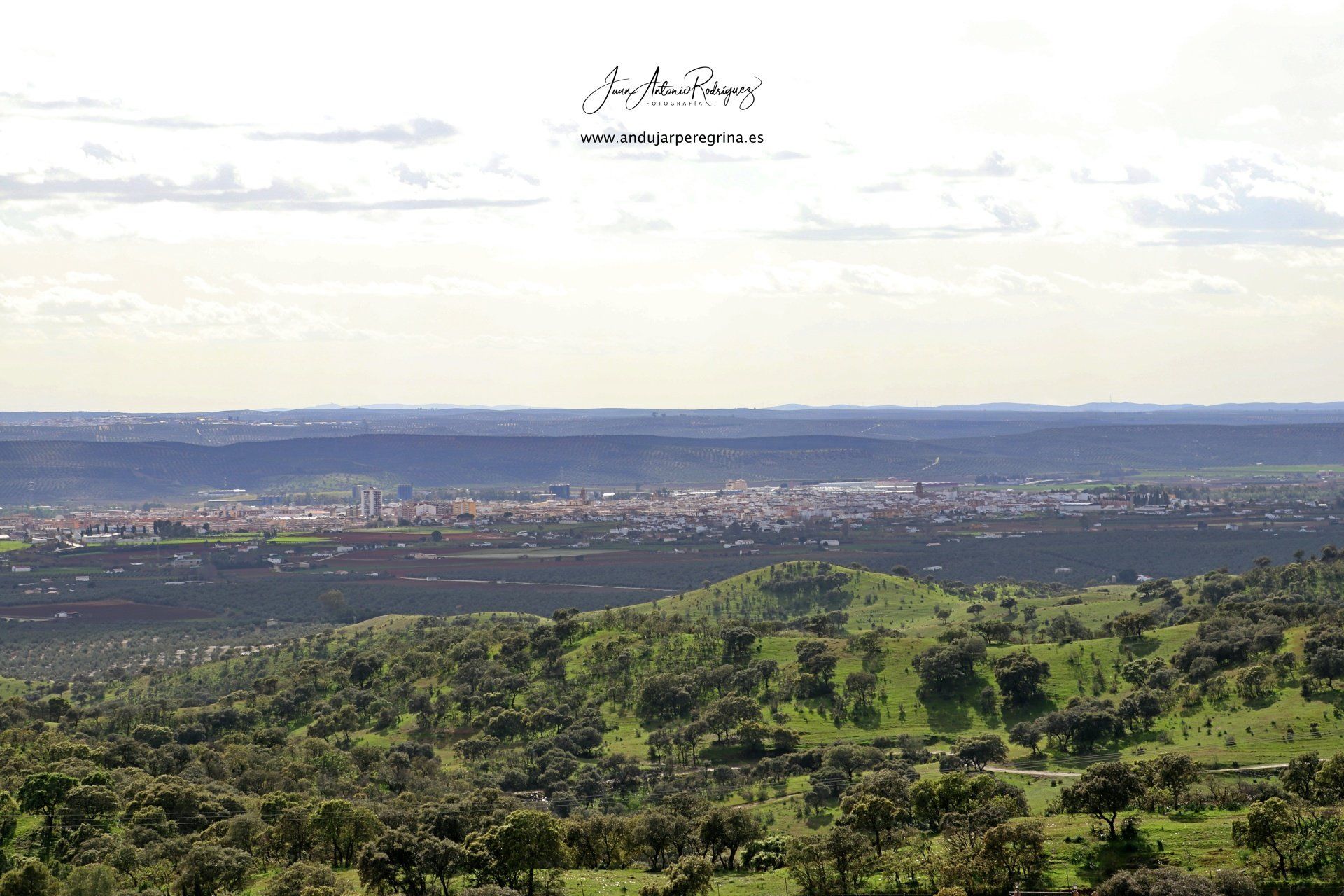 vista general de Andújar (Jaén) Fotografía panorámica de Andújar