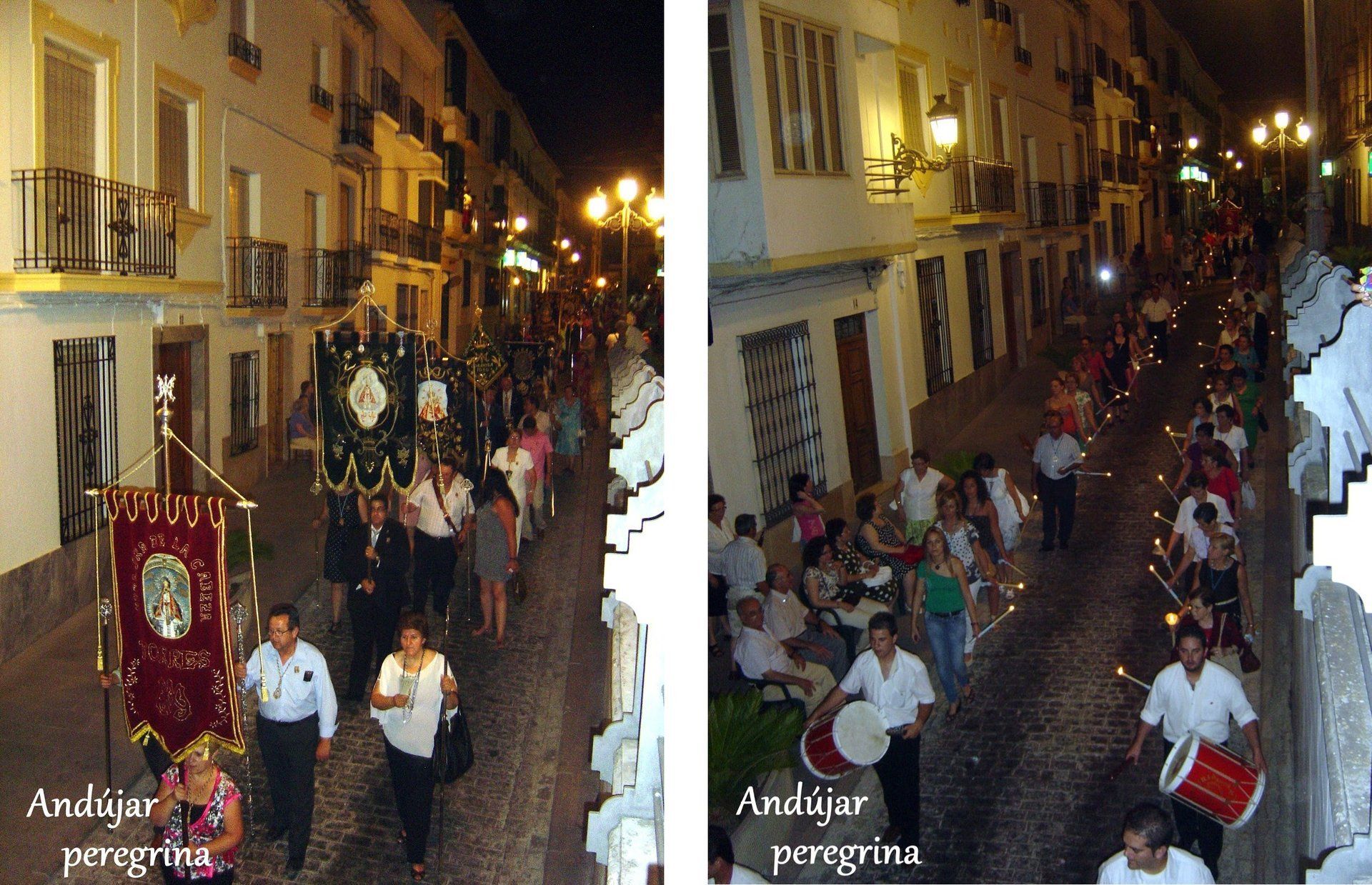 estandartes y cofradías en la procesión Virgen de la Cabeza de Baena