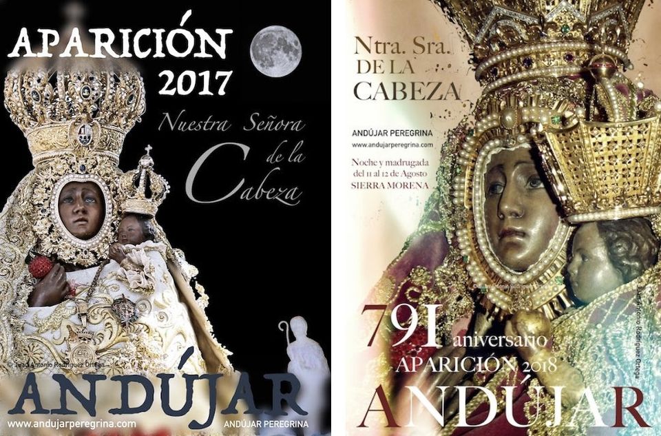Carteles Aparición años 2017 y 2018 Cartel aparicion nuestra señora cabeza 2017 y 2018