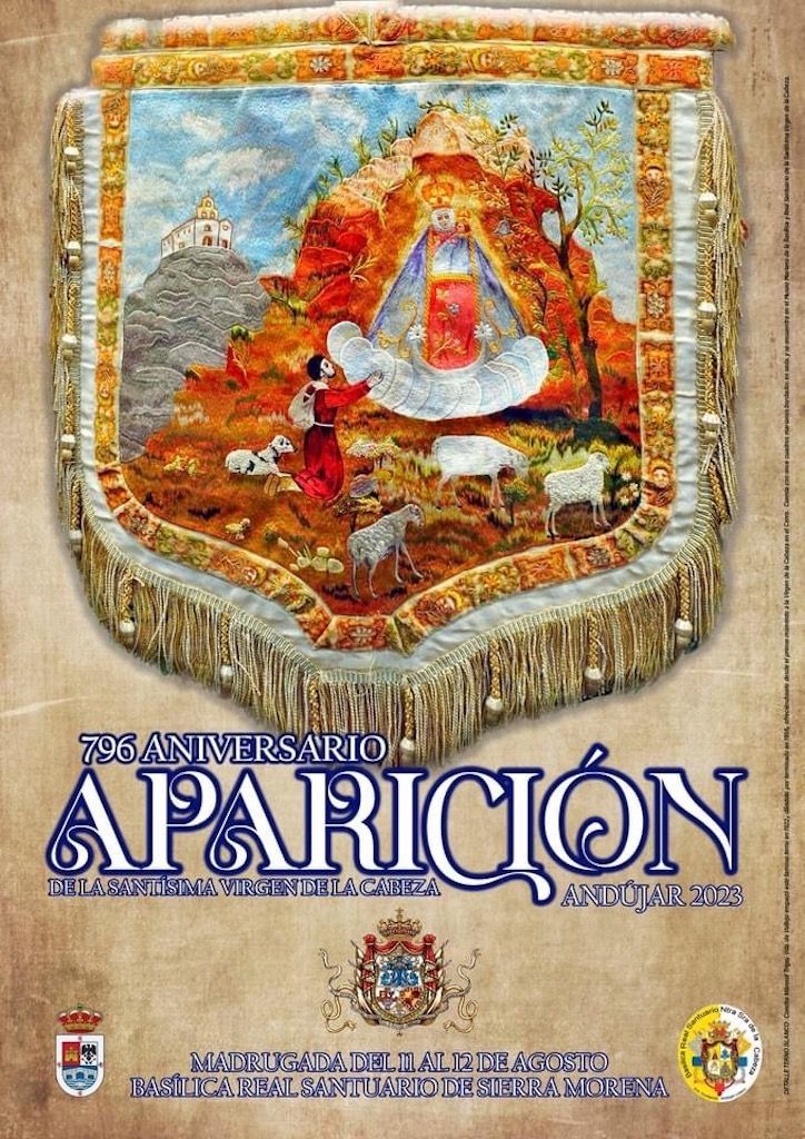cartel 796 aniversario aparicion virgen de la cabeza