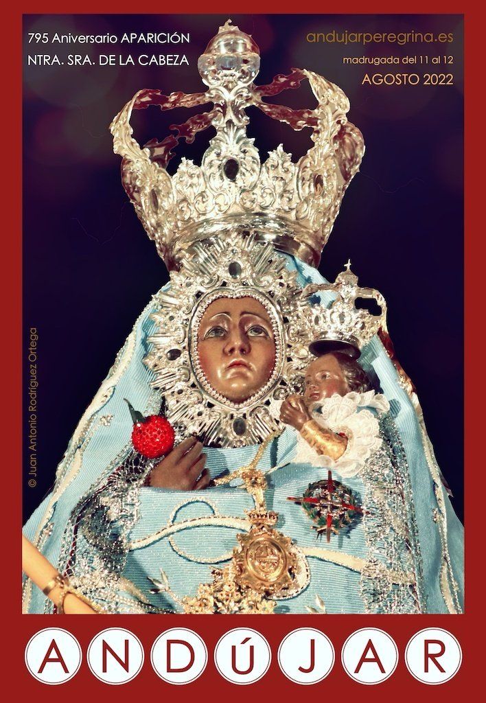 cartel virgen de la cabeza 795 aniversario aparicion