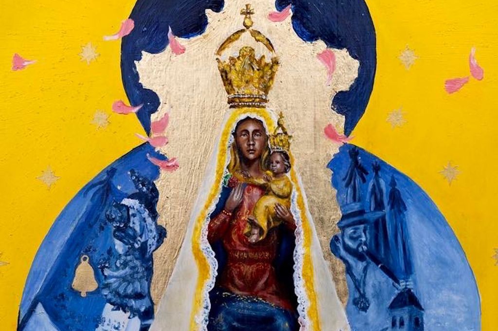 Cartel del X Aniversario de la primera Salida Procesional de la Virgen de la Cabeza de Torredelcampo