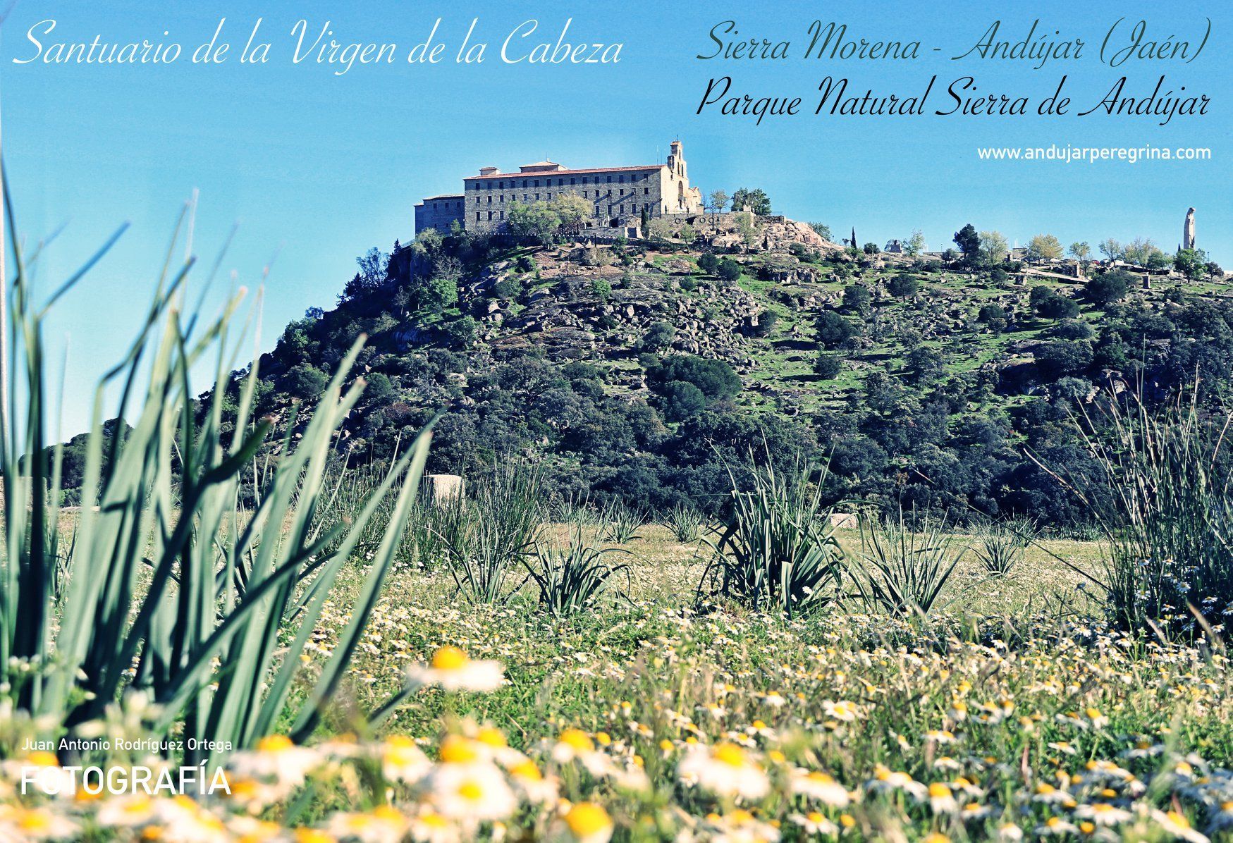 Cerro de la Cabeza en la Sierra de Andújar Santuario de la Virgen de la Cabeza en la Sierra de Andújar