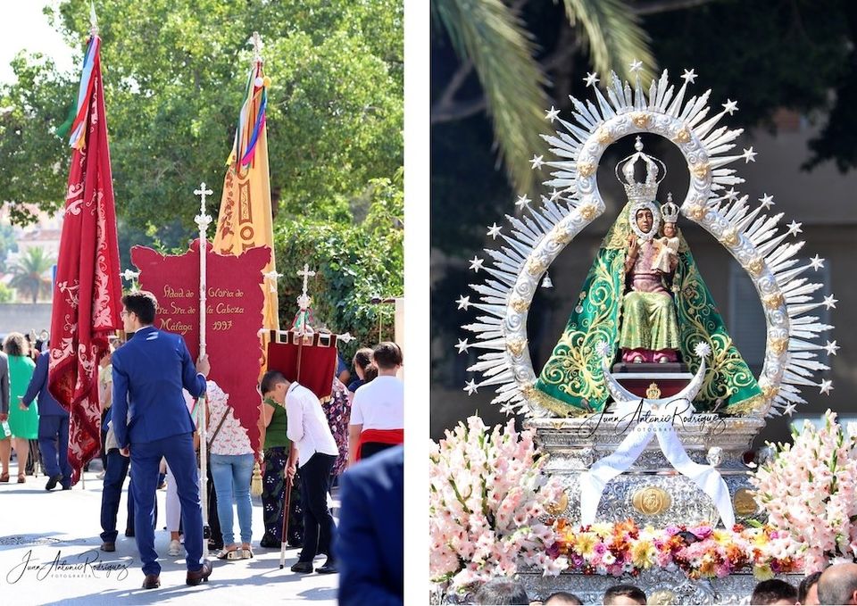 Procesión Virgen de la Cabeza cofradía de Málaga cofradia malaga procesion  virgen cabeza
