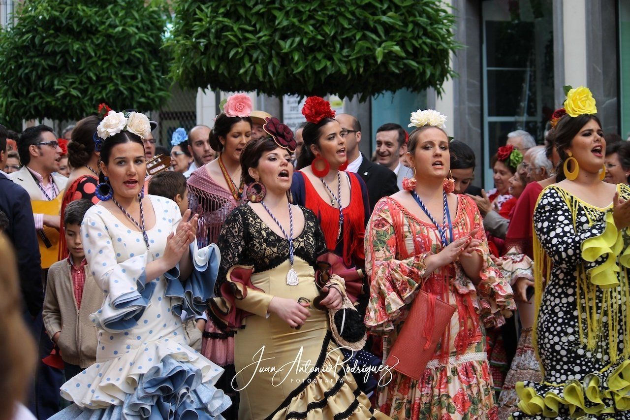 Coro de la Cofradía Matriz de Andújar Coro romero cantando en la Recepción de cofradías