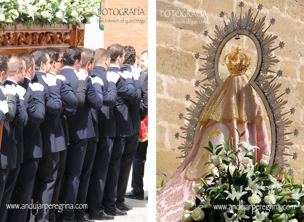 virgen de la cabeza mengibar portada por anderos
