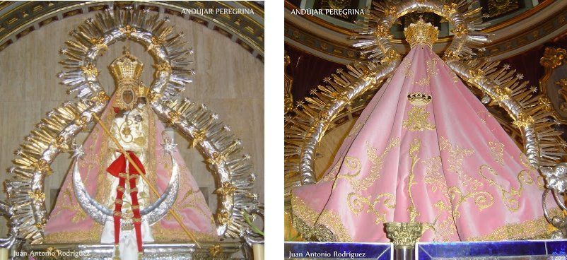Manto rosa Virgen de la Cabeza