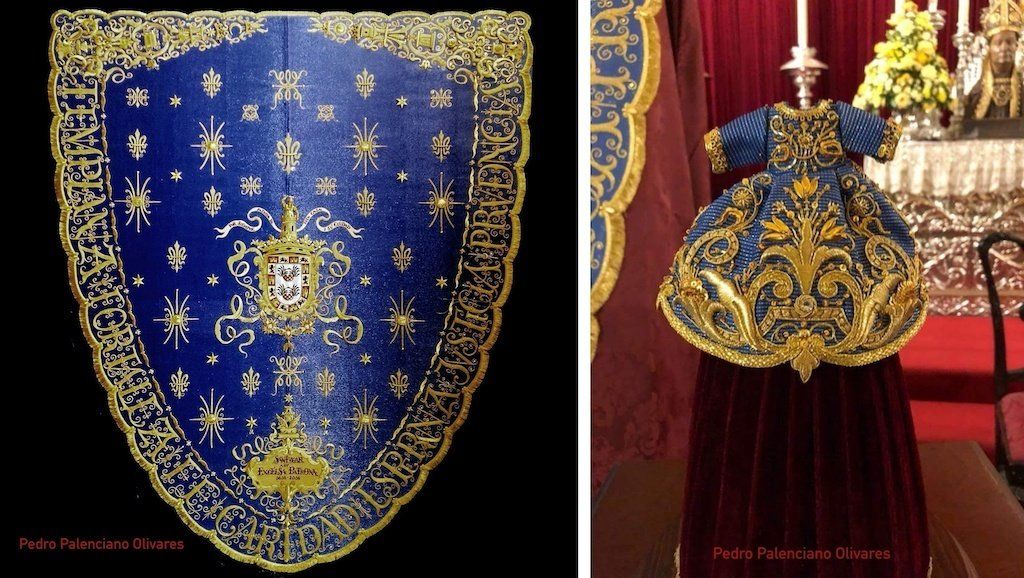 manto para la Caridad de Sanlúcar de Barrameda manto patrona san lucar de barrameda