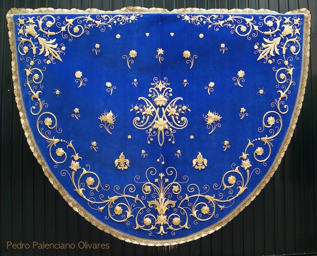 Manto Virgen de la Cabeza Torres Pedro Palenciano manto de torres