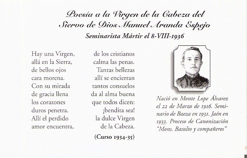 Poesía de Manuel Aranda Espejo Poesia de Manuel Aranda Espejo