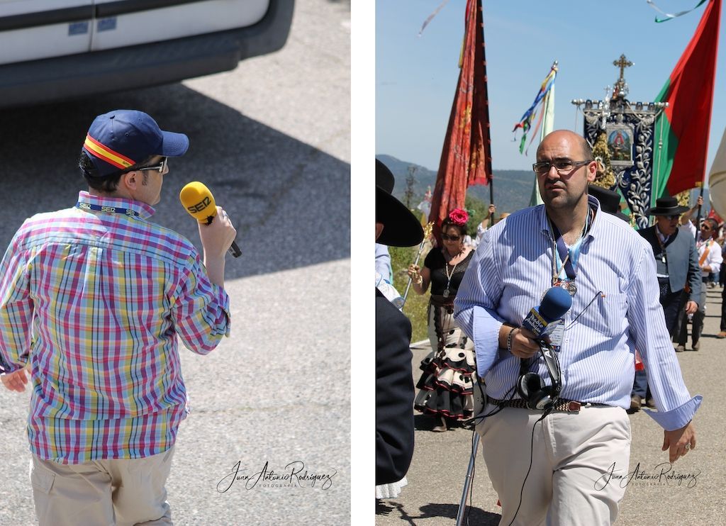medios de comunicacion en la romeria de andujar