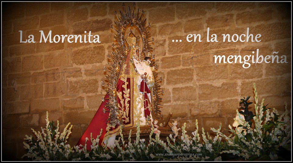 resplandor y trono procesion virgen cabeza mengibar