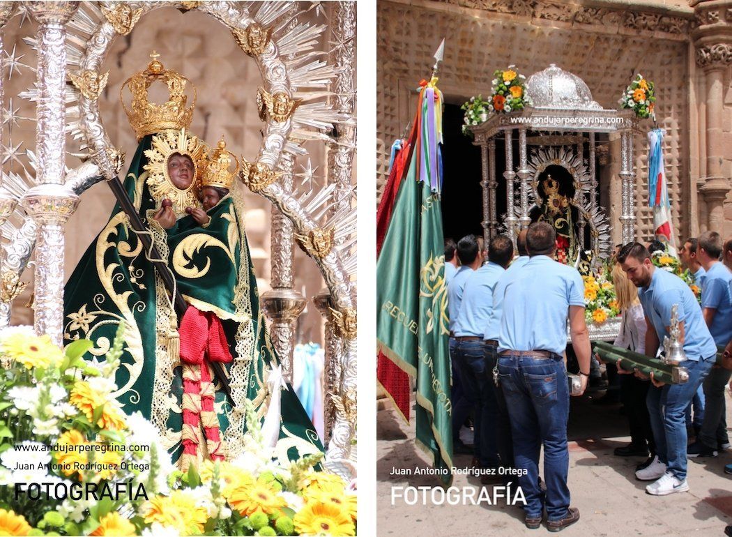 manto procesional virgen de la cabeza de montoro