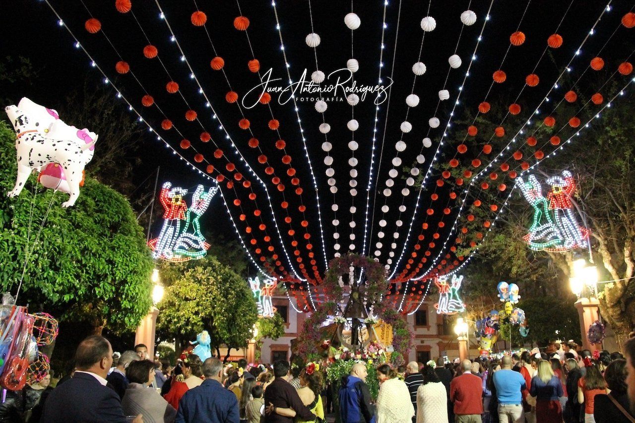 Luces de Romería en Andújar Alumbrado especial Romeria Andujar