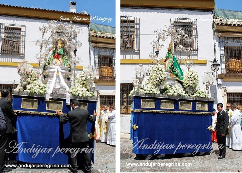 La Virgen de la Cabeza en su procesión cordobesa Paso a costal Virgen de la Cabeza Cordoba