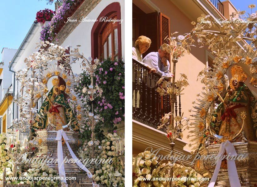 La Morenita por las calles de Córdoba Paso procesion Virgen de la Cabeza Cordoba