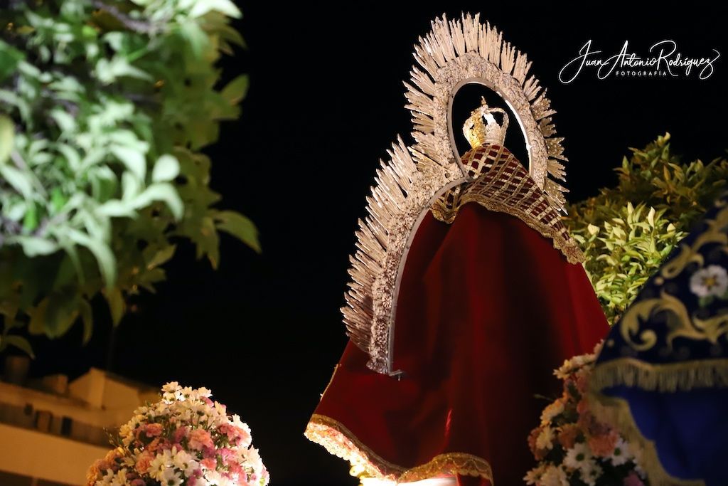 manto procesion Virgen de la Cabeza Porcuna