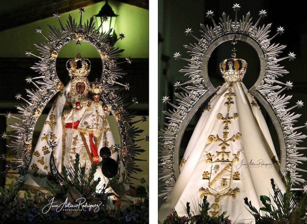 manto torero paquirri virgen cabeza mengibar