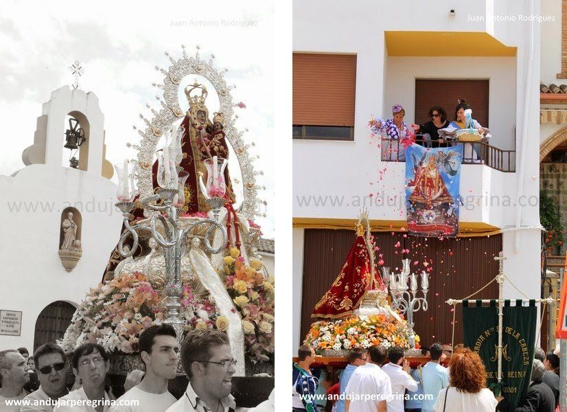 procesión de la Morenita en Villanueva Jaén